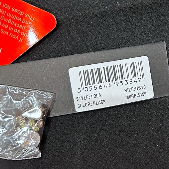 $159 London Dress Embellished Neck Bodycon Sheath 10 Large Black Jewel Shoulder - Picture 13 of 16